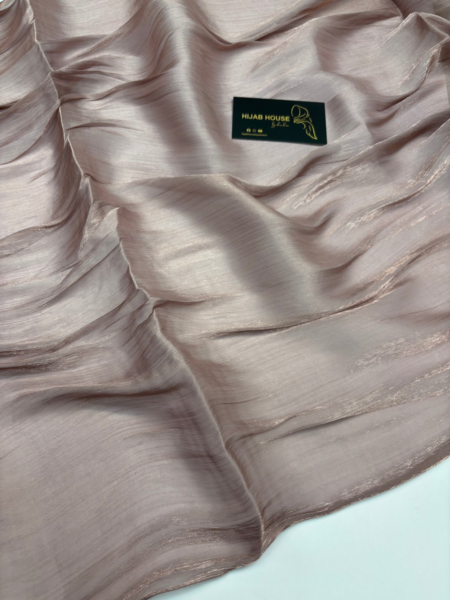Crushed Shimmer Chiffon Organza Hijab