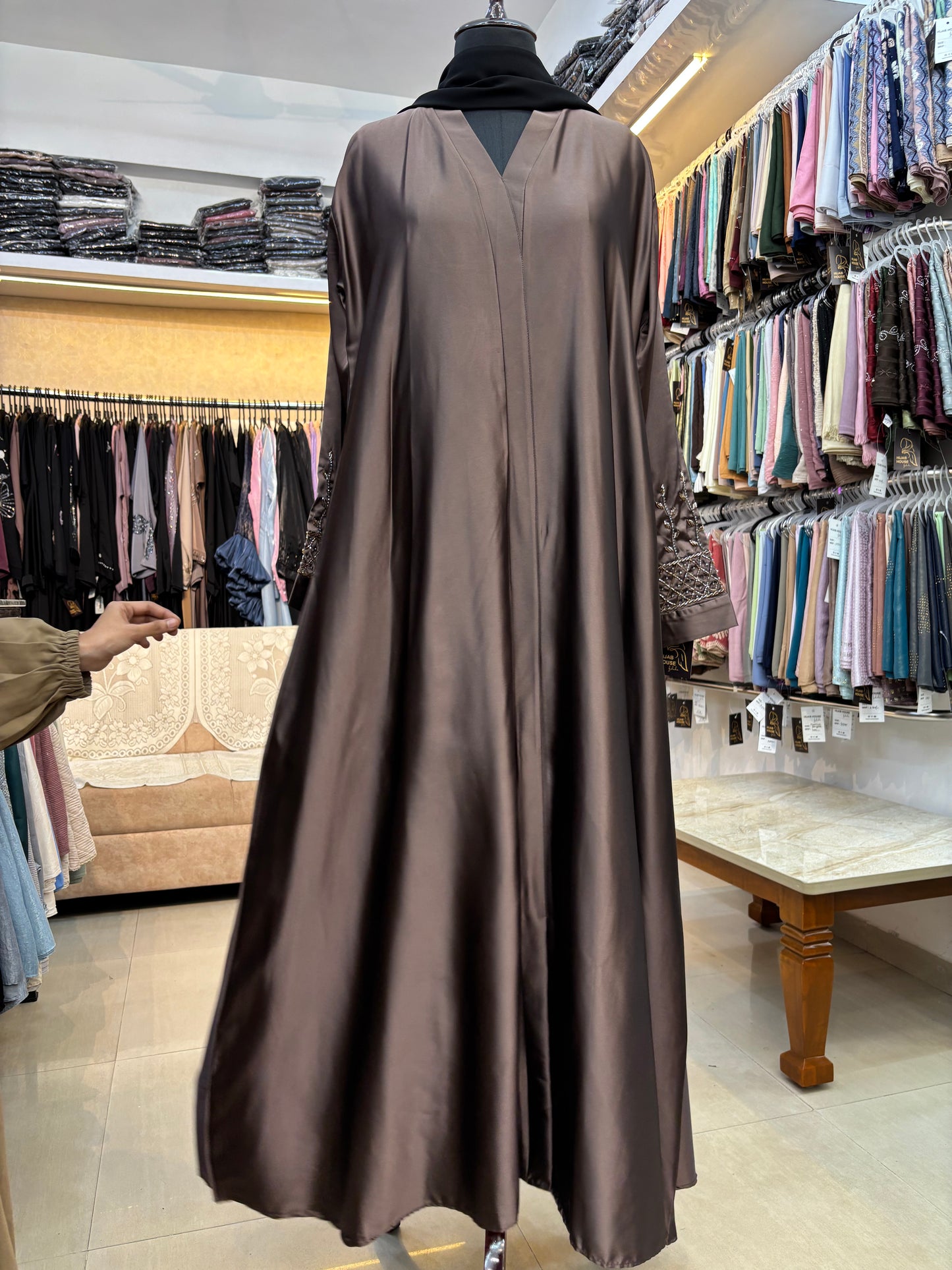 Handwork Imported Satin Fabric Burkha