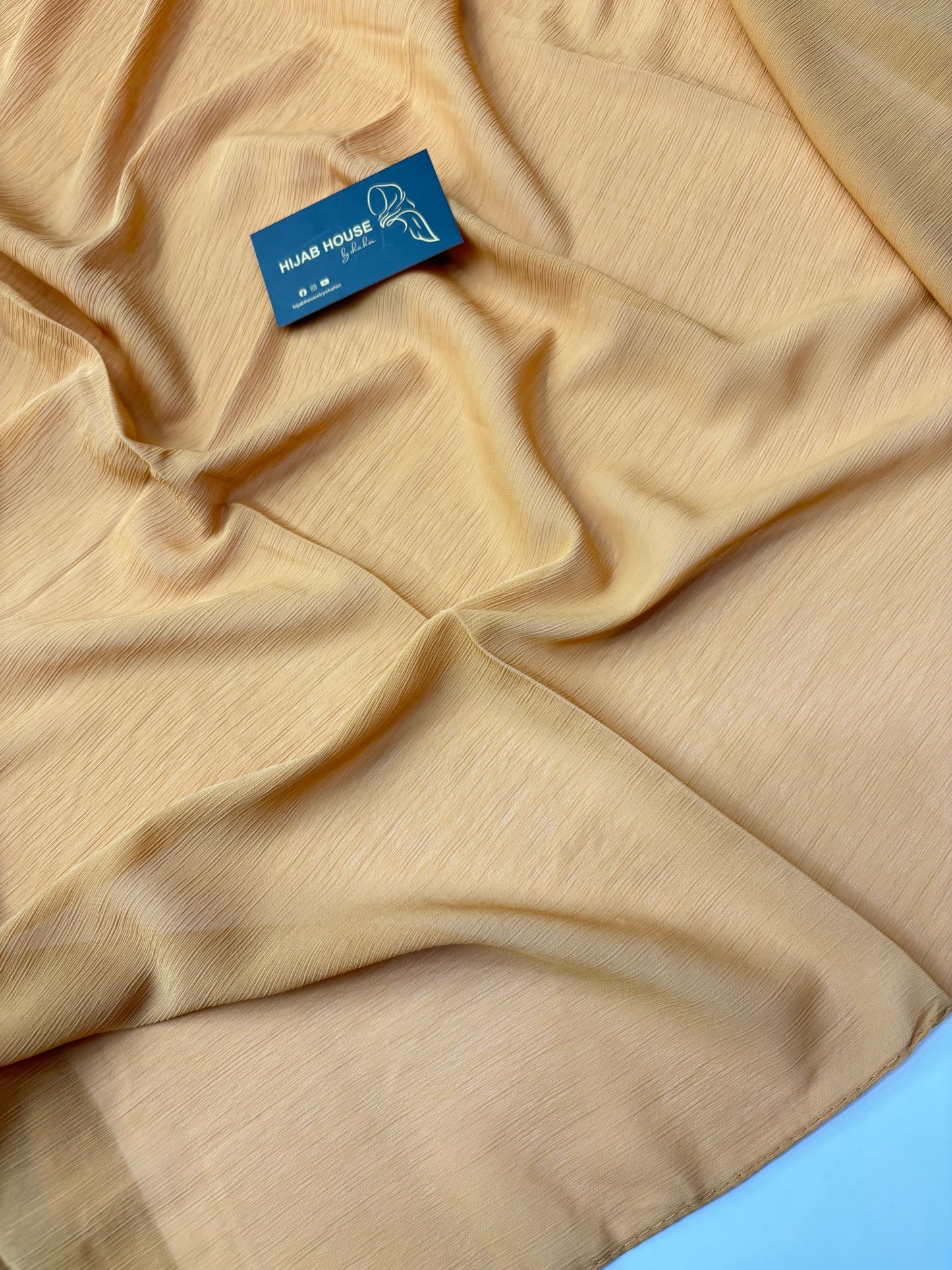 Pleated Chiffon Honey Mustard