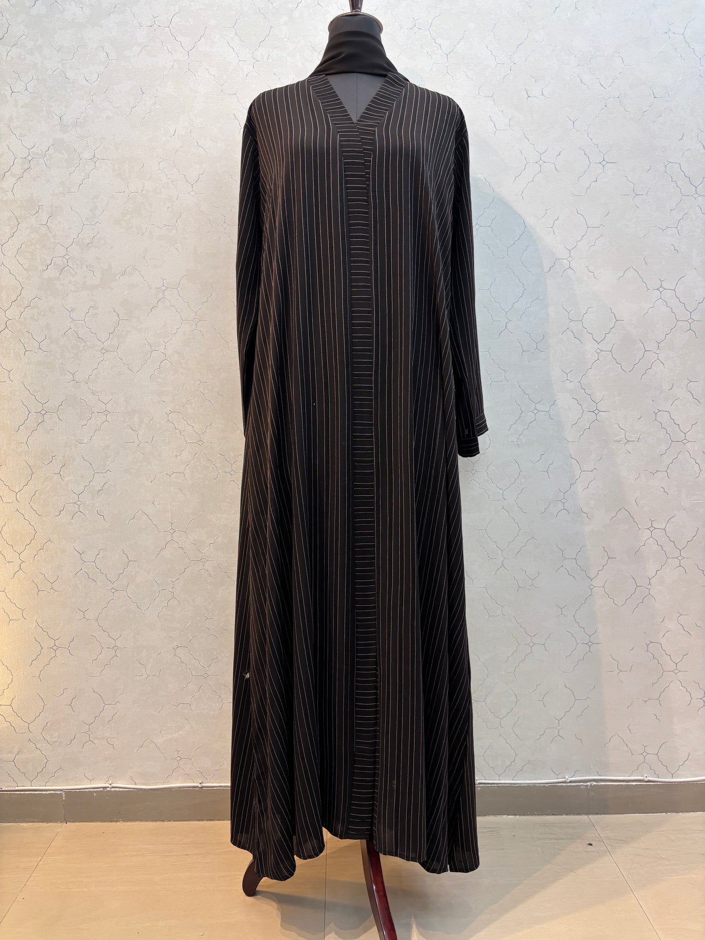 Textured Lining Design Korean Nida Fabric Burkha