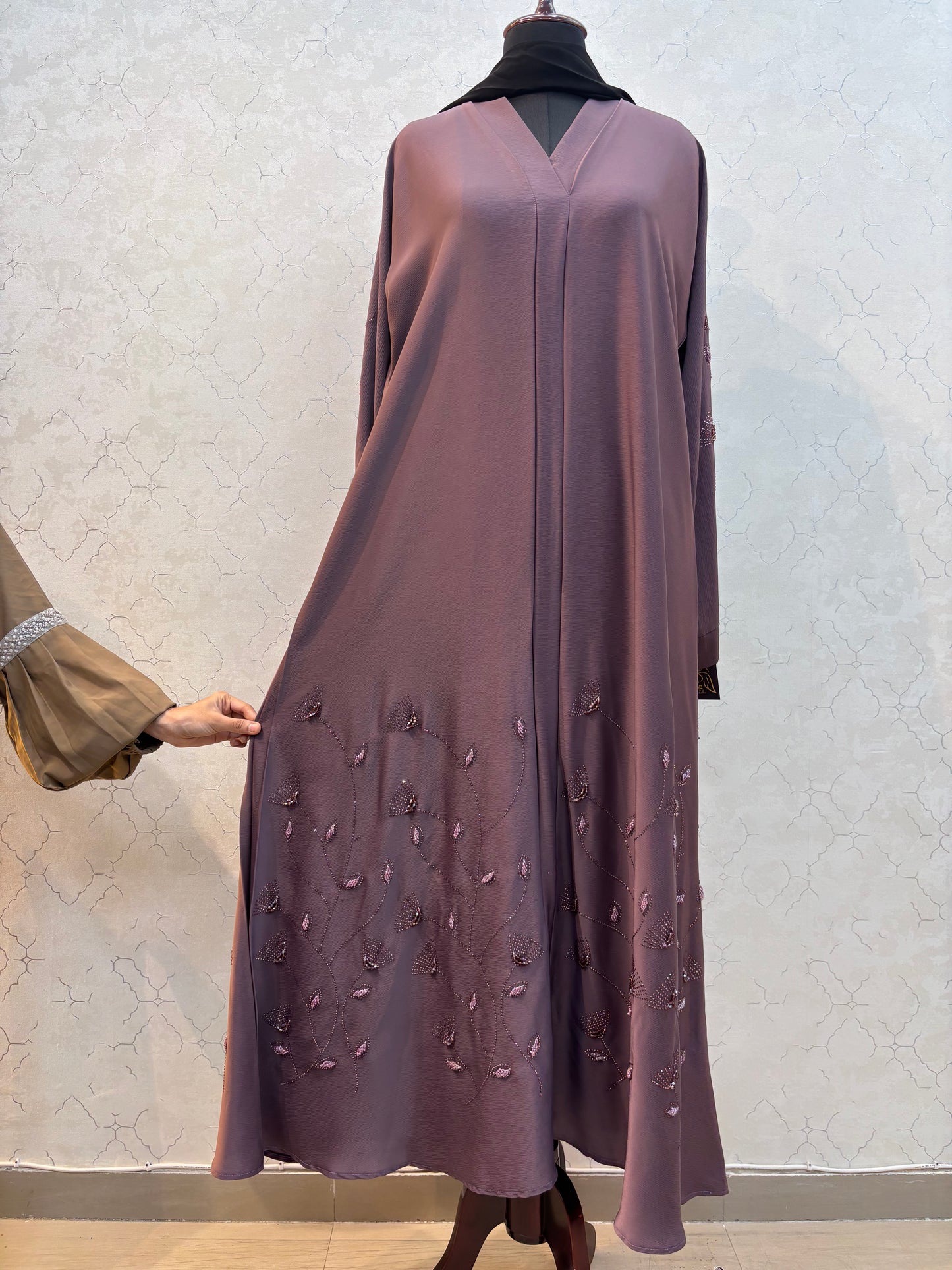 Handwork Imported Tick Tok Fabric Burkha