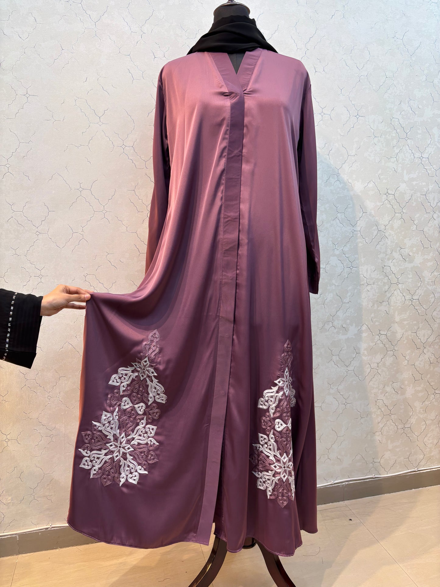 Embroidery Burkha Soft Tick Tok Fabric