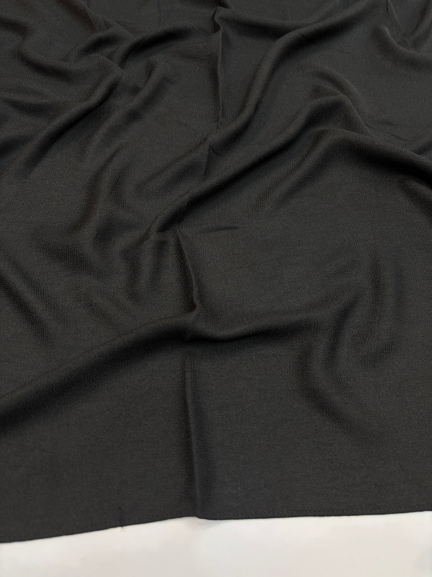 Plain Georgette Hijab Black Colour