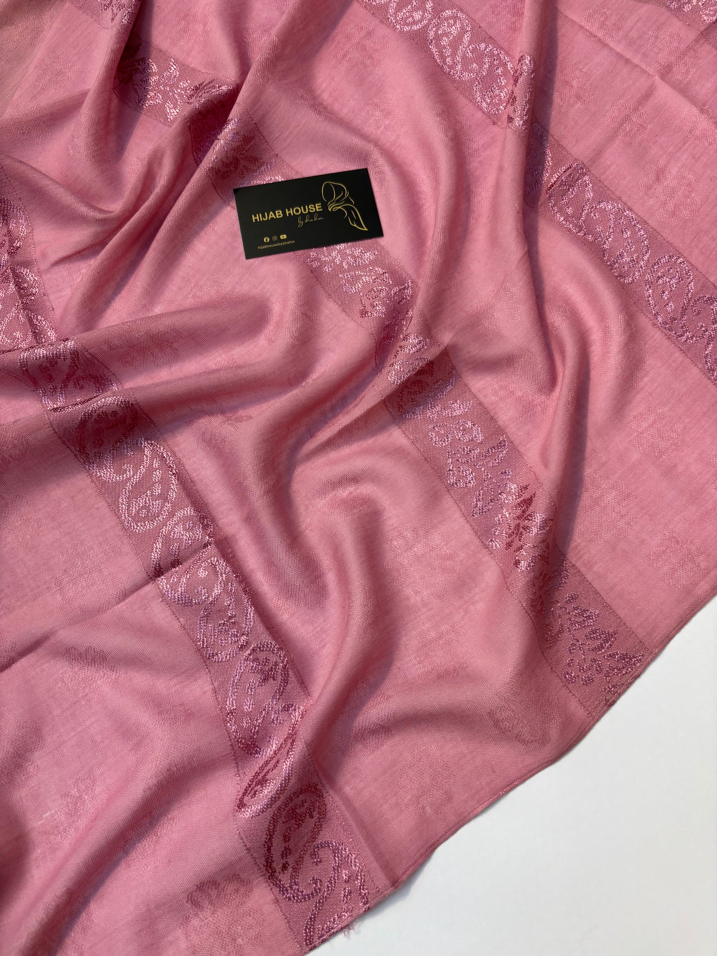 Soft Cotton Fabric Hijab Rose Pink