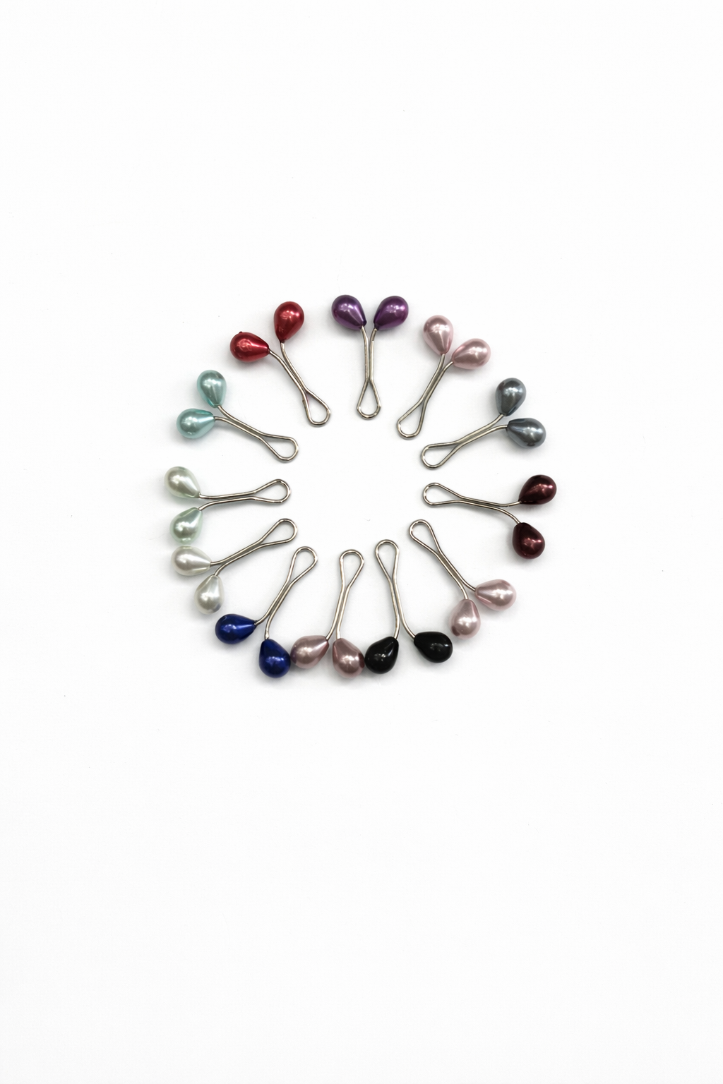 Double Bead Hijab (scarf) Clip Set