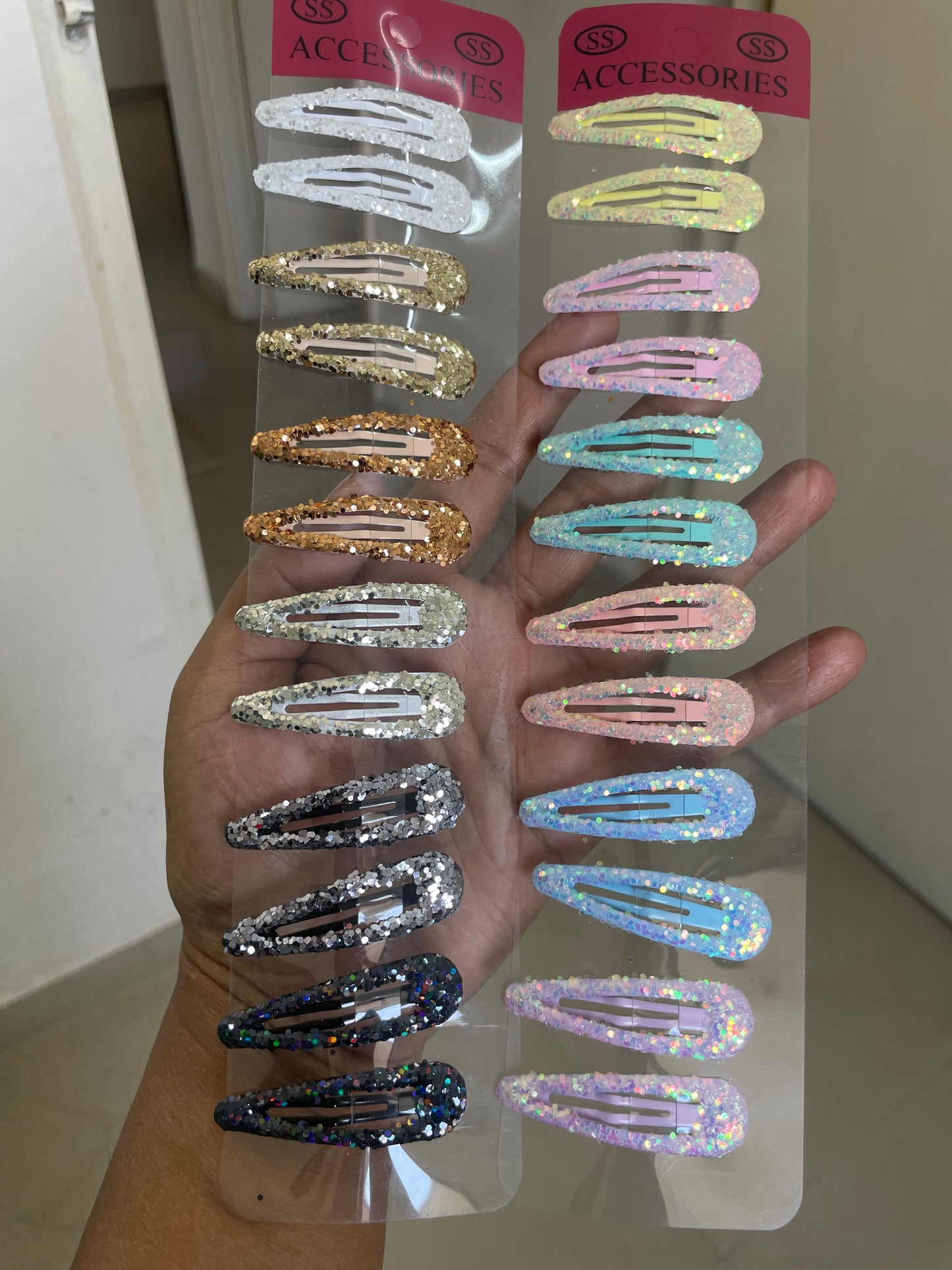 Glittery Tic Tac Pins