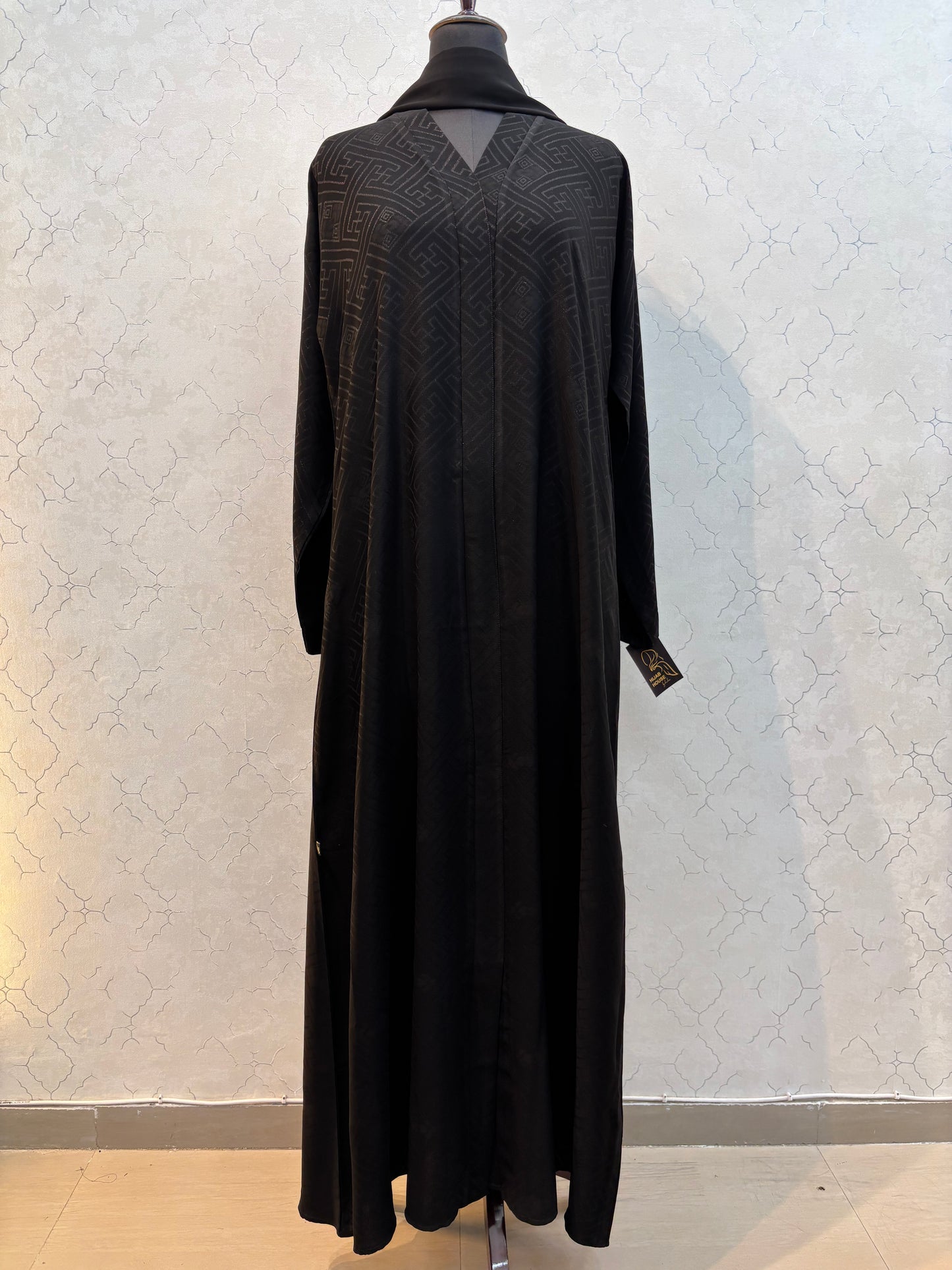 Textured Interlocking Lining Design Korean Nida Fabric Burkha