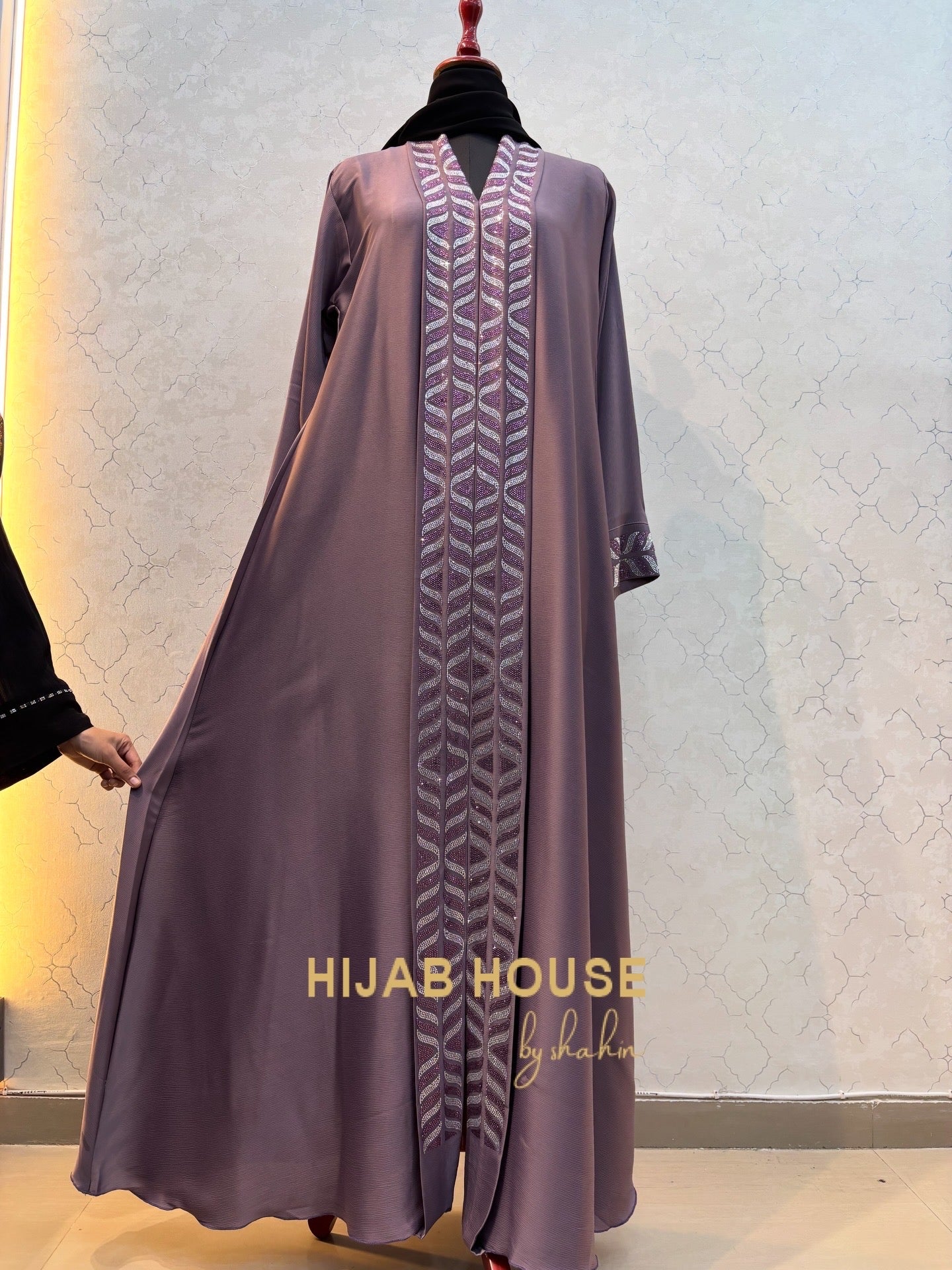 Kimono Style Swarovski Burkha 60 Length
