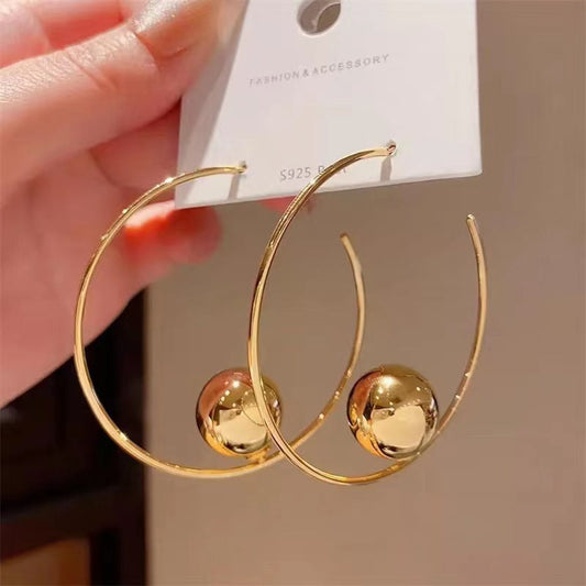 Big circle earrings - Gold
