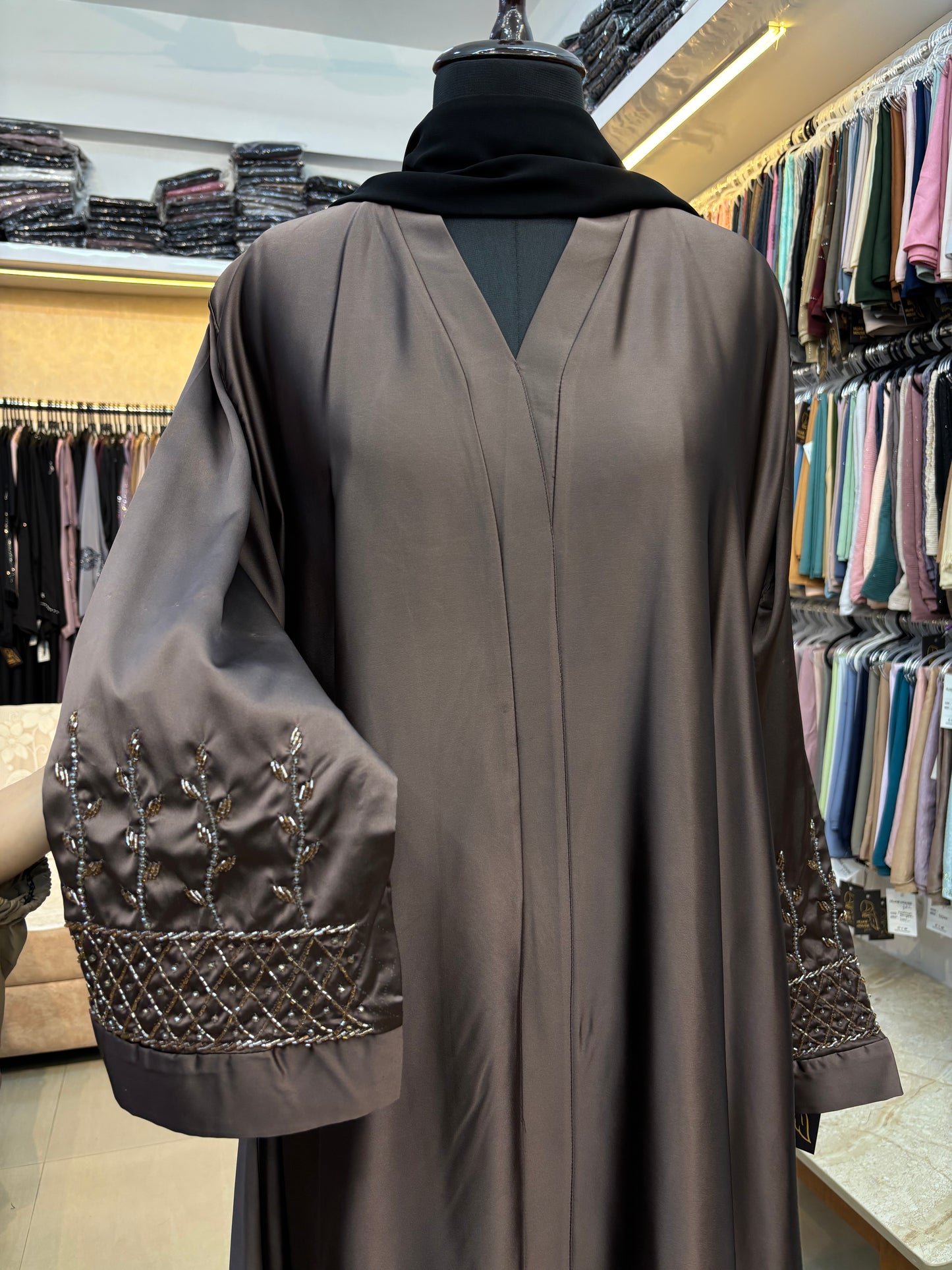 Handwork Imported Satin Fabric Burkha