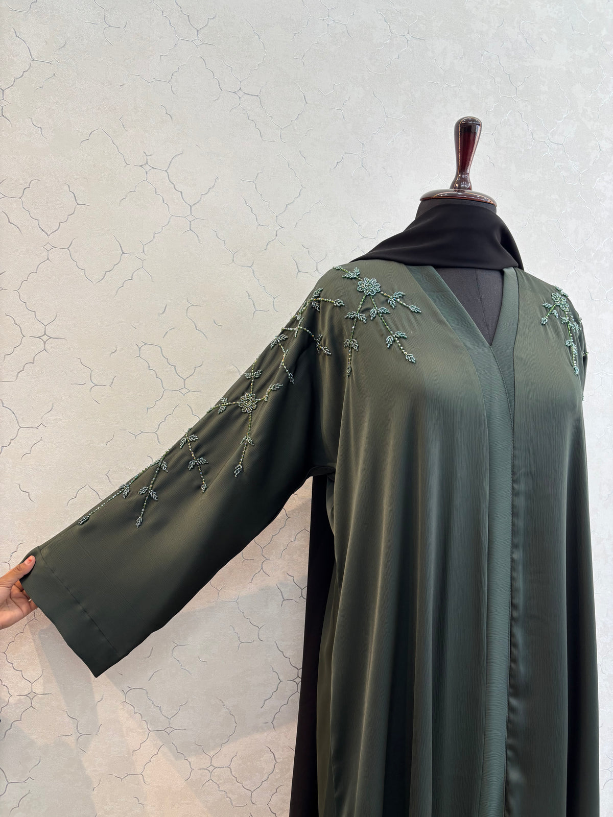 Handwork Imported Tick Tok Fabric Burkha