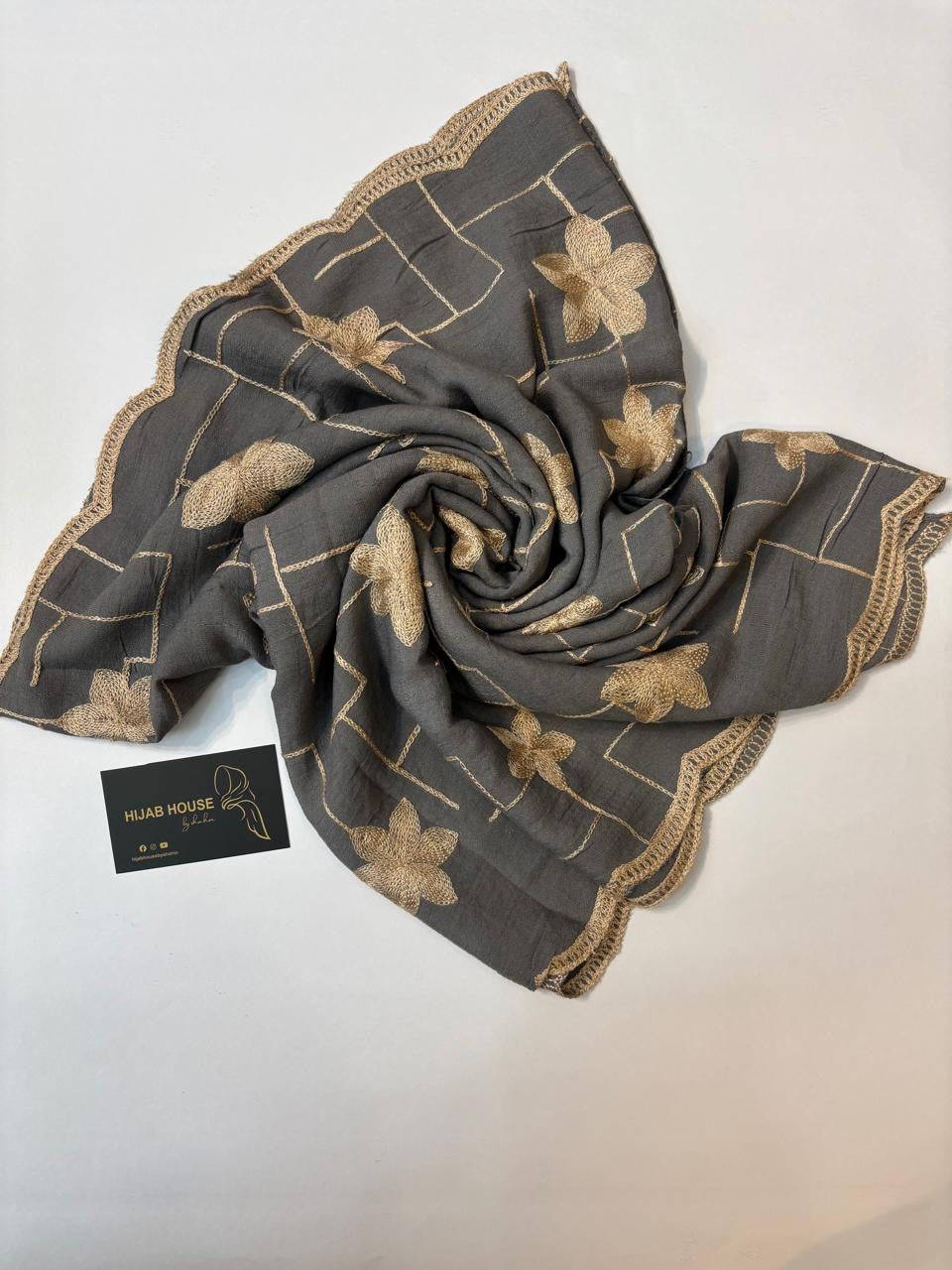 Cotton Embroidered Hijab