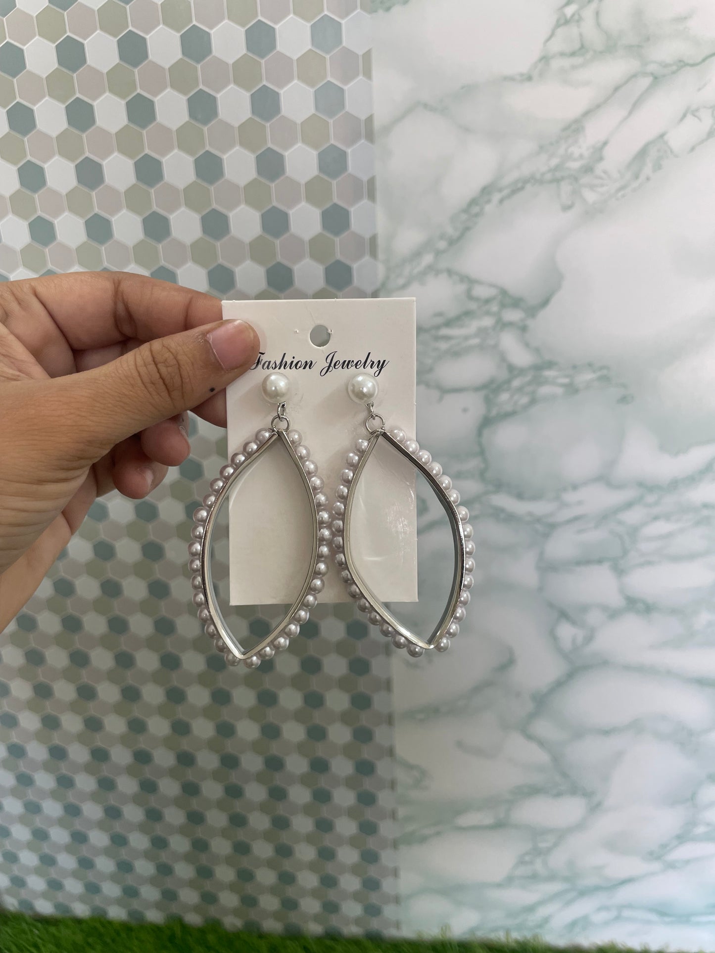 Pearl Silver Earrings