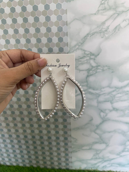 Pearl Silver Earrings