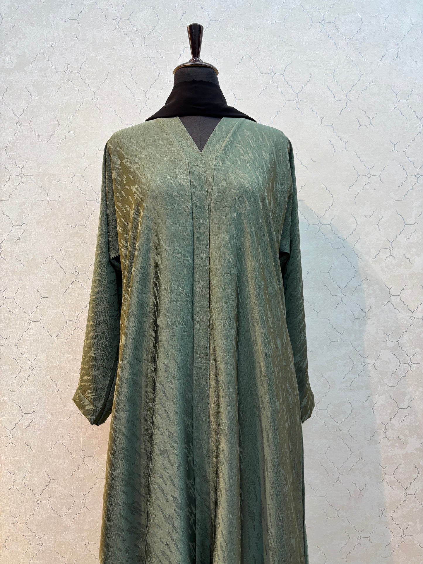 Textured Pattern Korean Nida Fabric Burkha