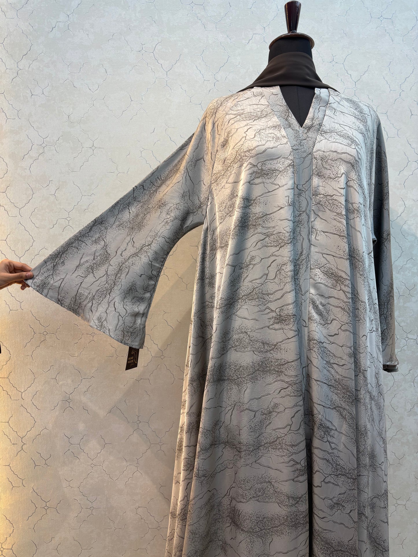Flaired Umbrella Style Burkha Imported Satin Silk Fabric 60 Length