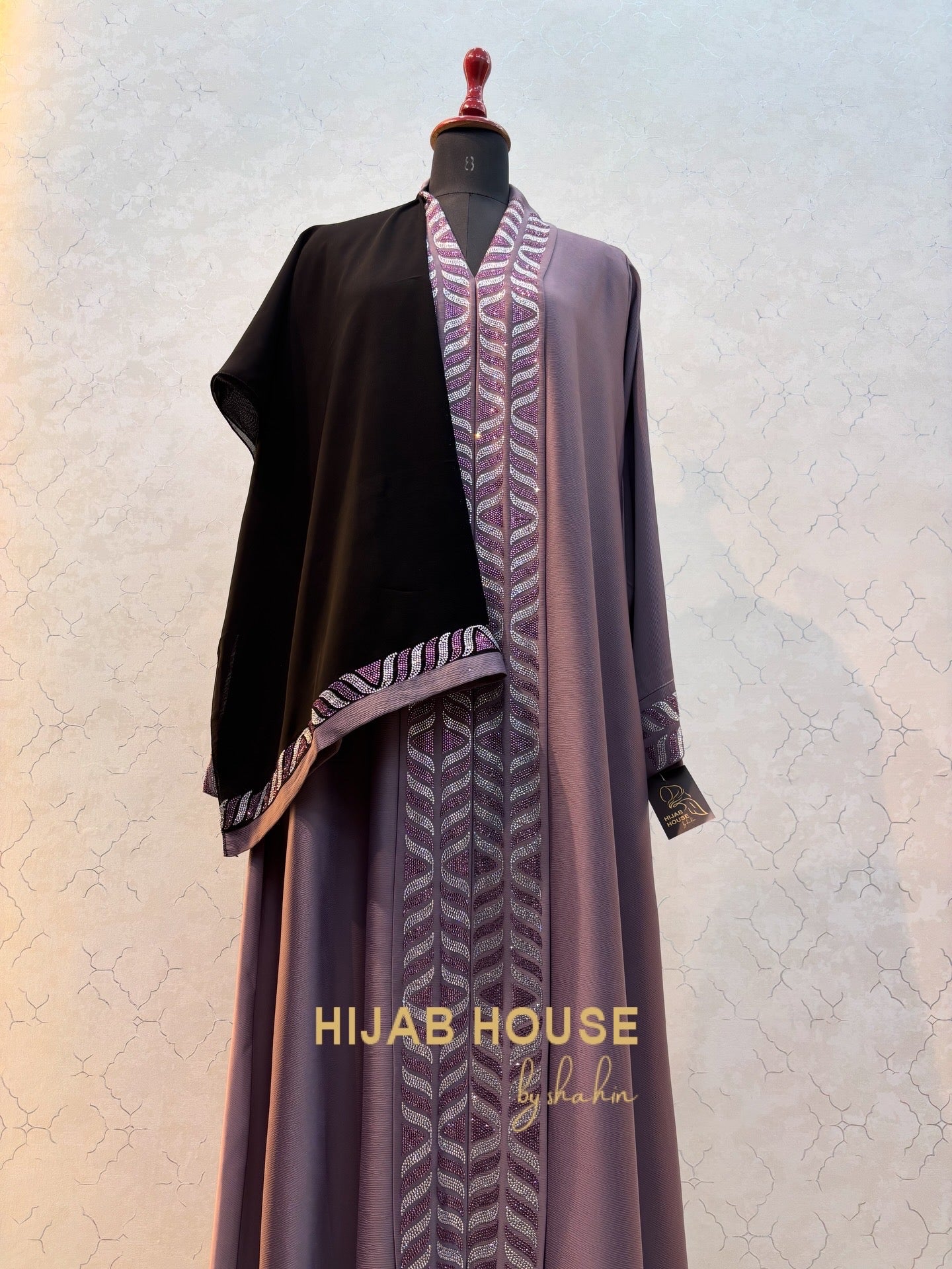 Kimono Style Swarovski Burkha 60 Length