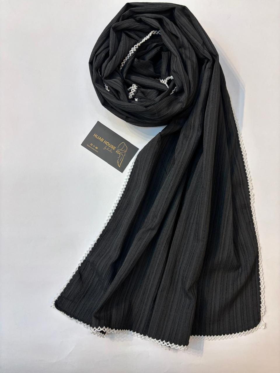 Cotton Lace Border Hijab