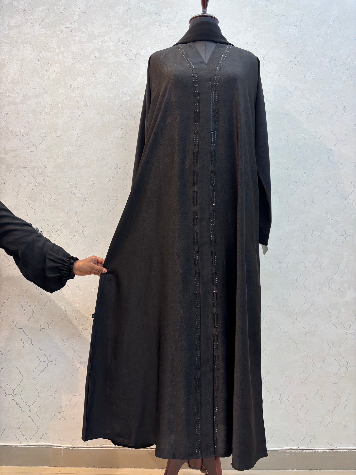 Marble Flowy Fabric Burkha