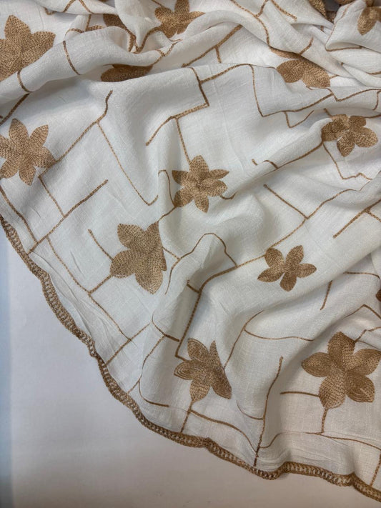 Cotton Embroidered Hijab