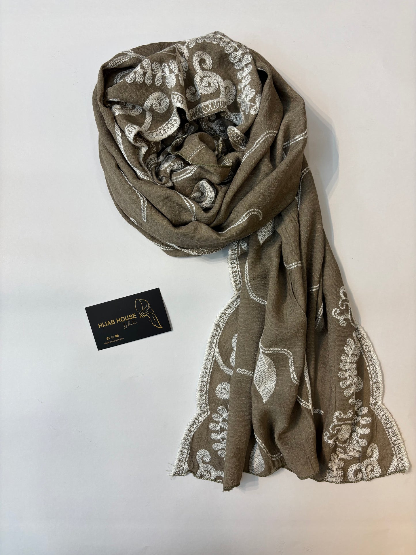 Cotton Embroidered Hijab