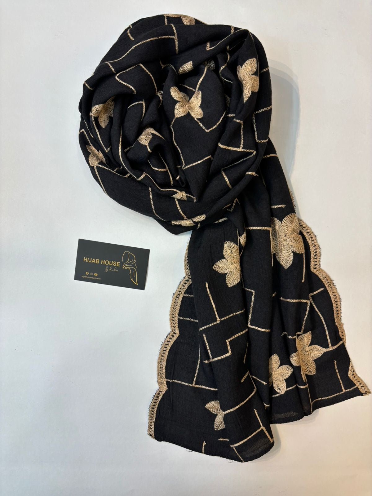 Cotton Embroidered Hijab