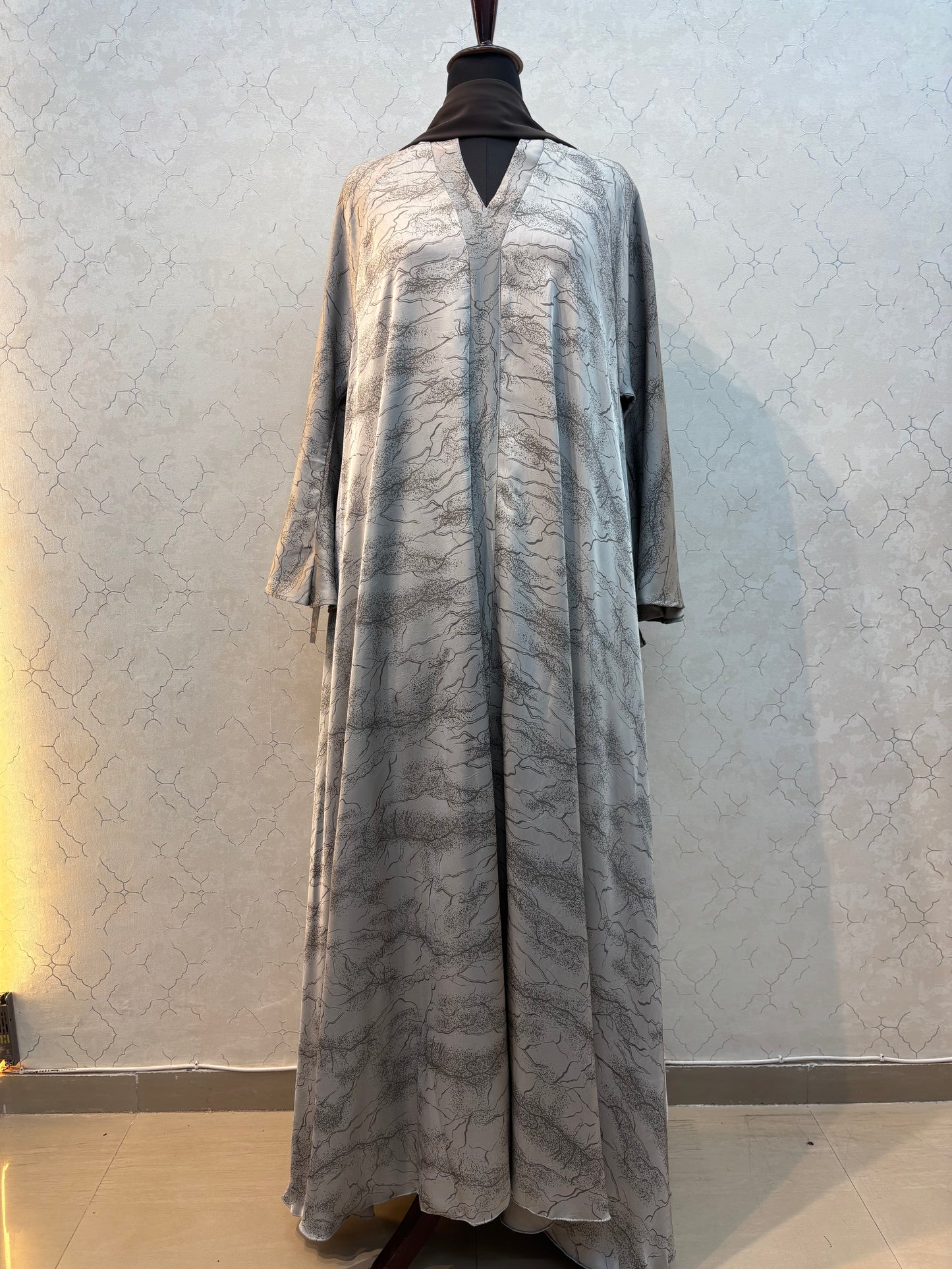 Flaired Umbrella Style Burkha Imported Satin Silk Fabric 60 Length