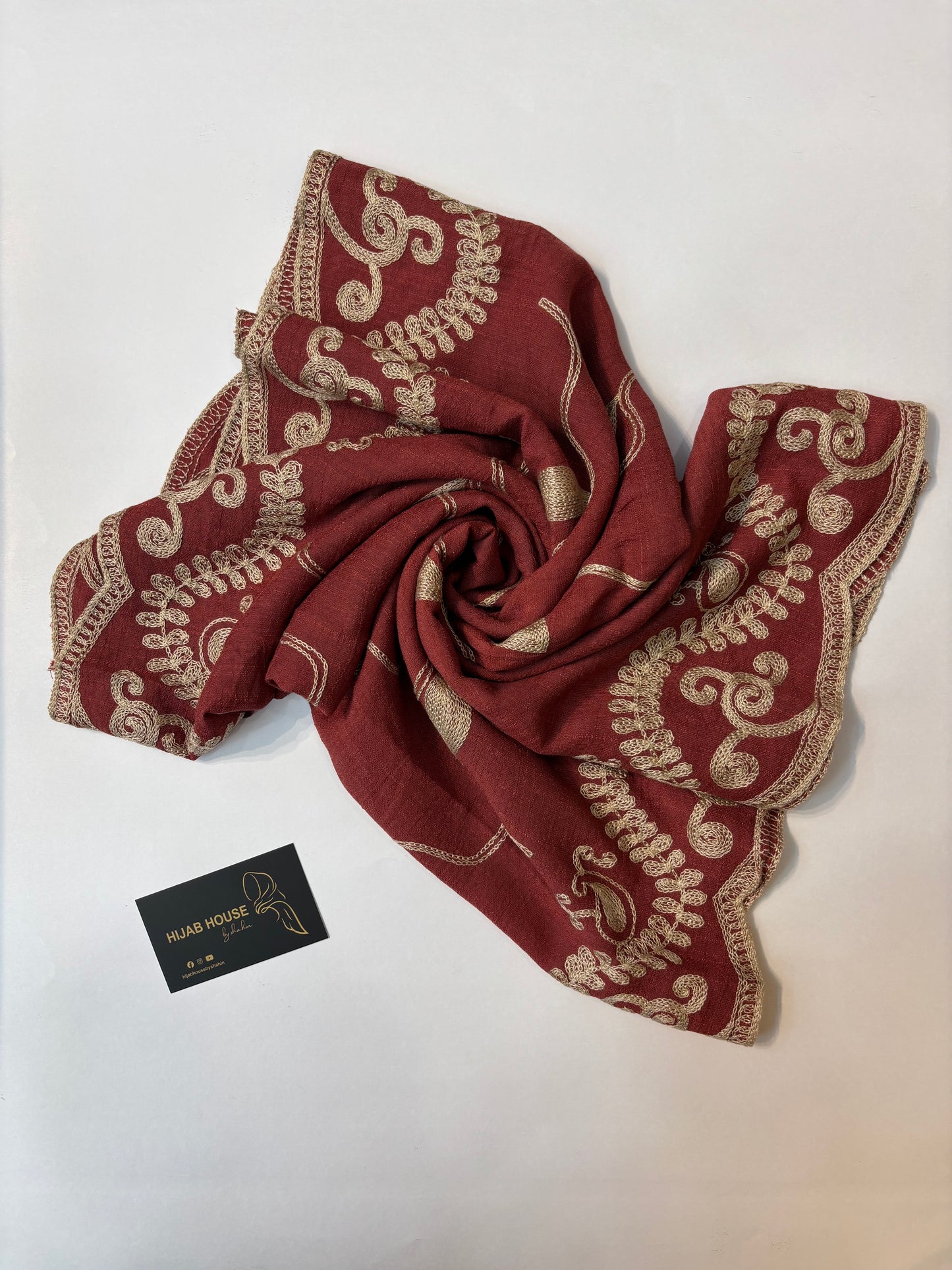 Cotton Embroidered Hijab