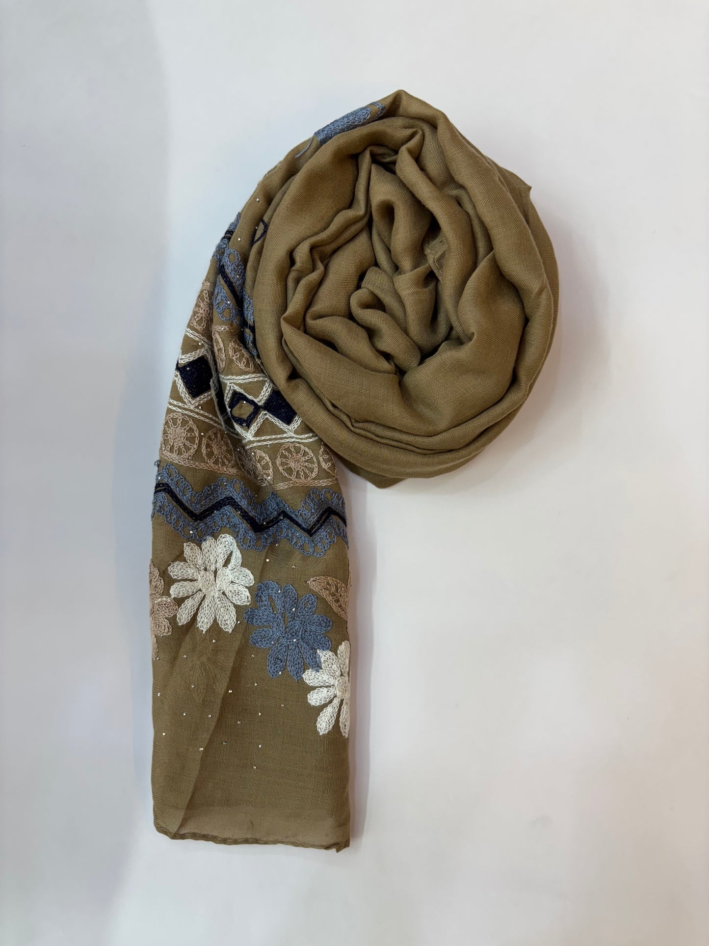 Cotton Embroidery Hijab