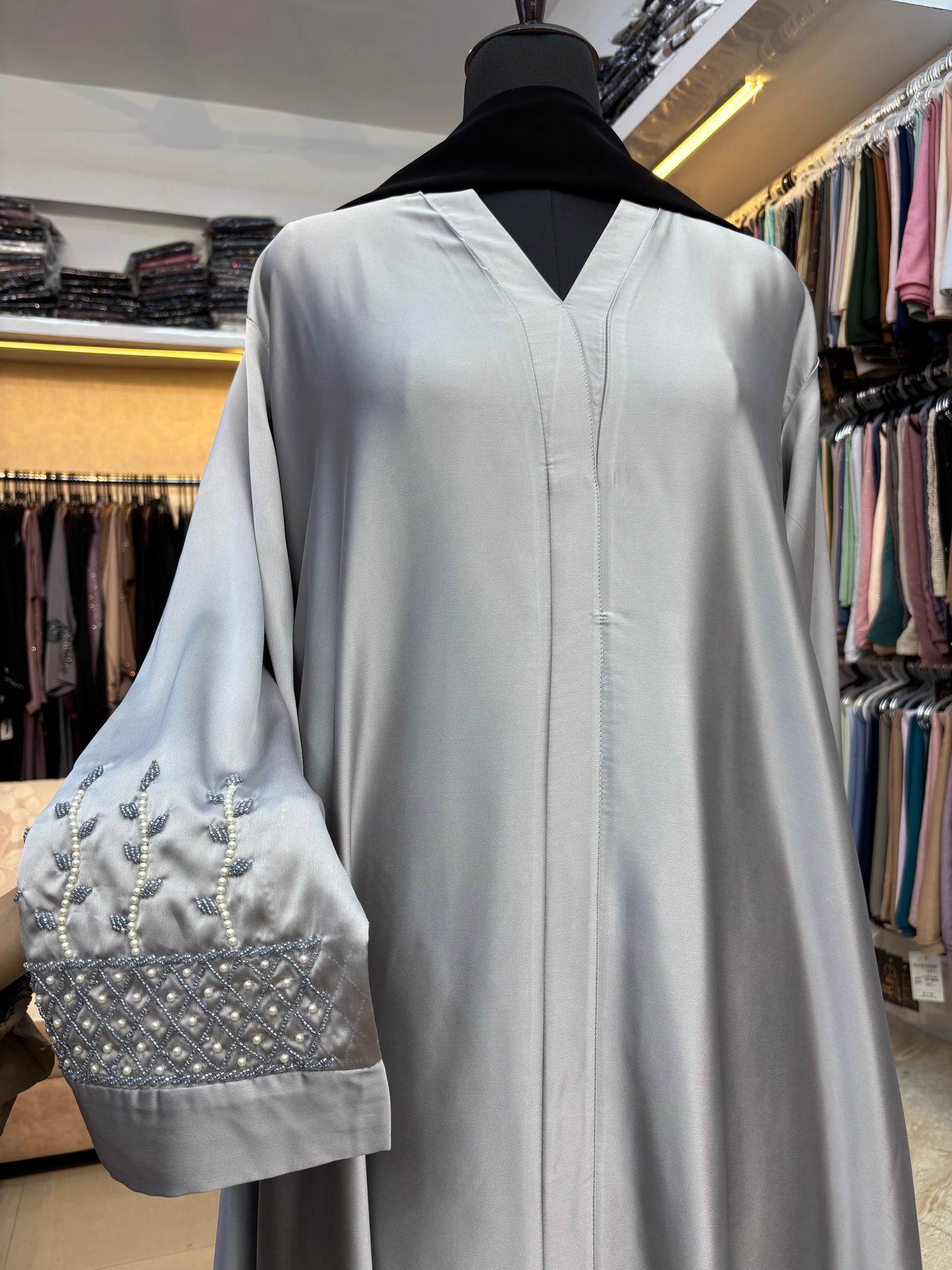 Handwork Imported Satin Fabric Burkha