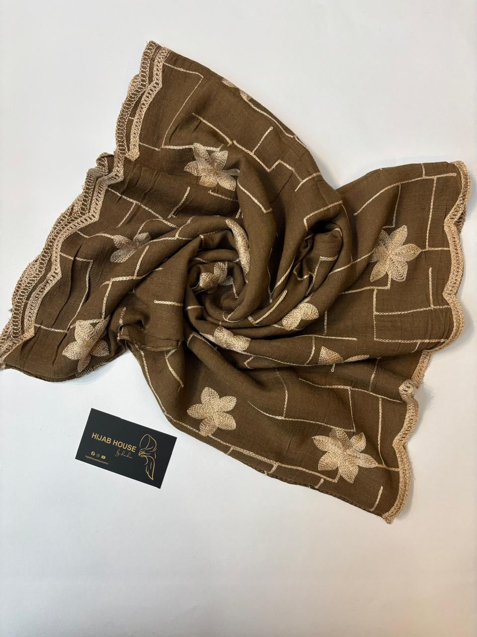 Cotton Embroidered Hijab