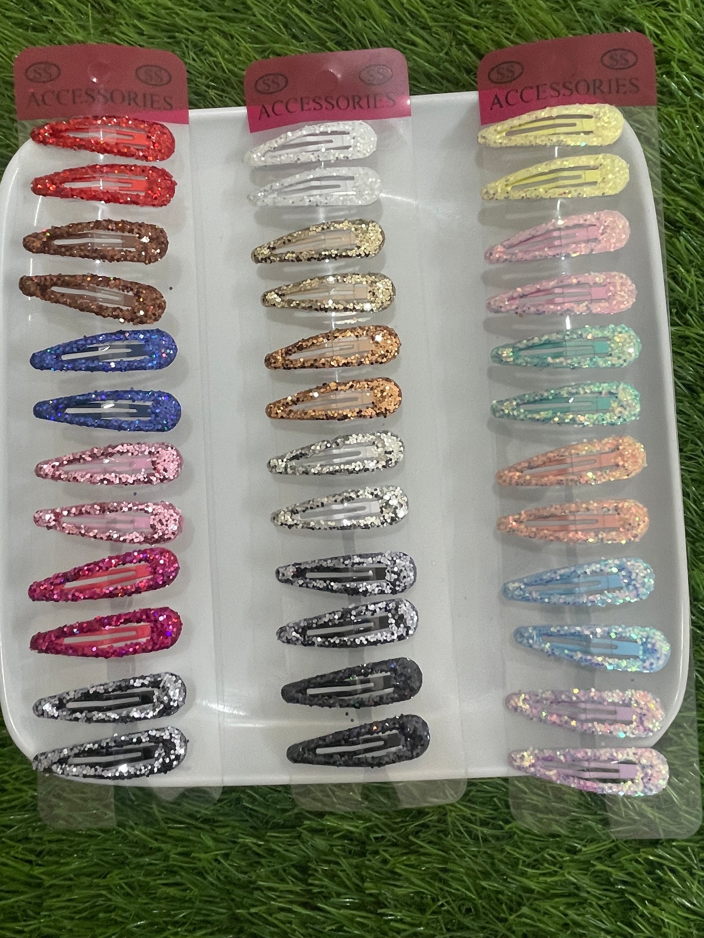 Glittery Tic Tac Pins