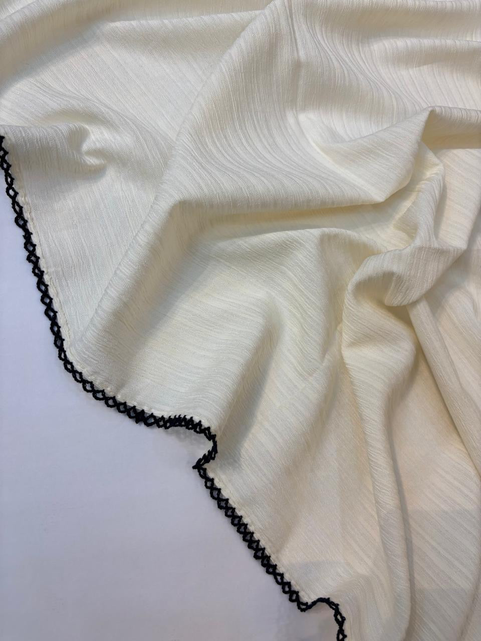 Cotton Lace Border Hijab