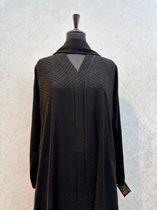 Textured Interlocking Lining Design Korean Nida Fabric Burkha