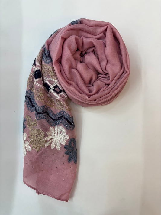 Cotton Embroidery Hijab