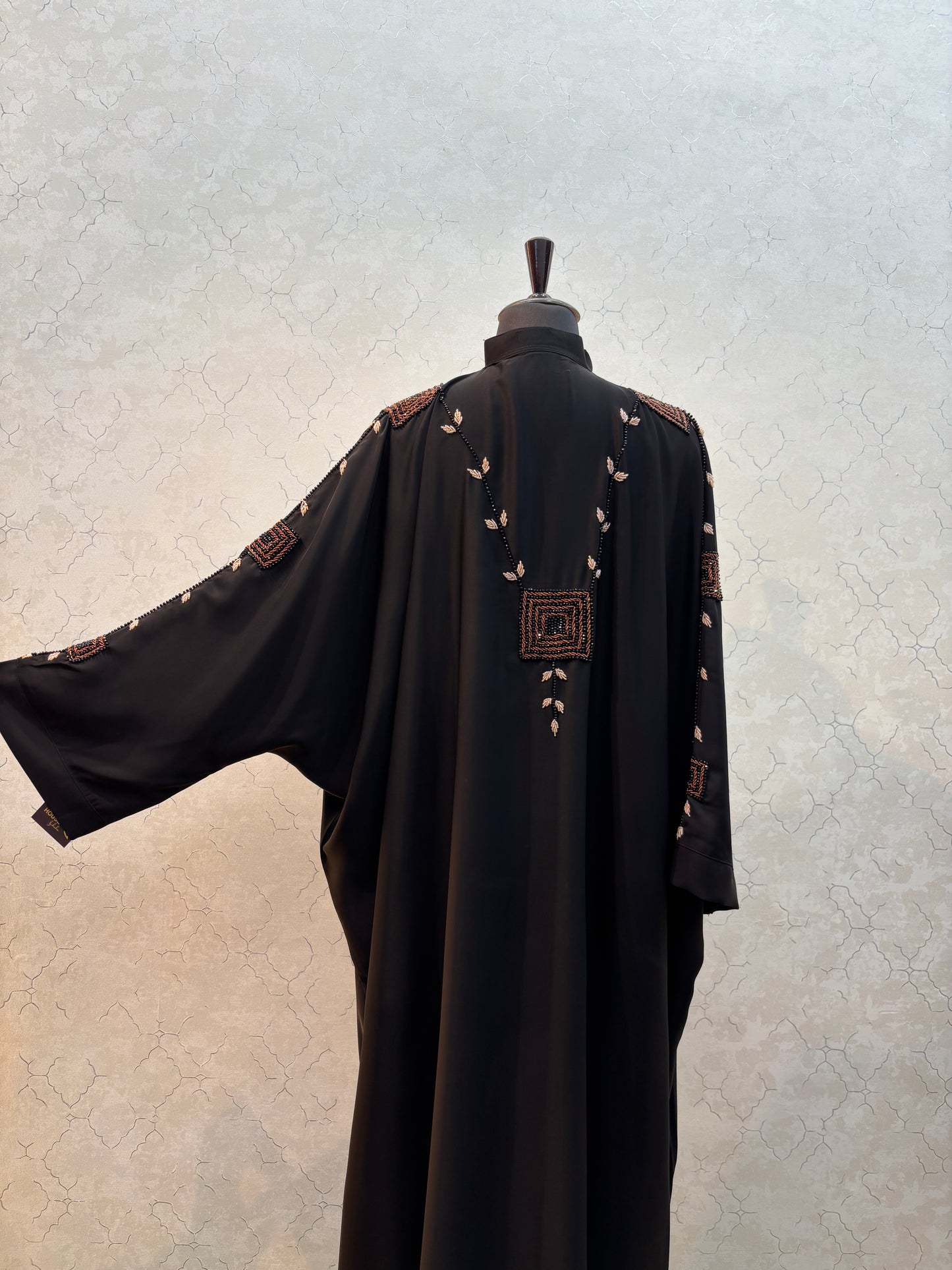 Handwork Abaya Korean Nida Fabric ( free size )