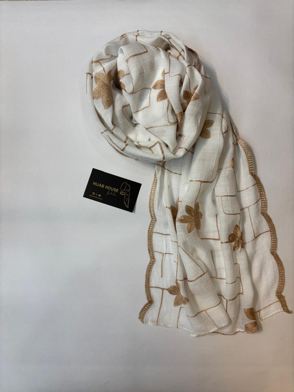 Cotton Embroidered Hijab