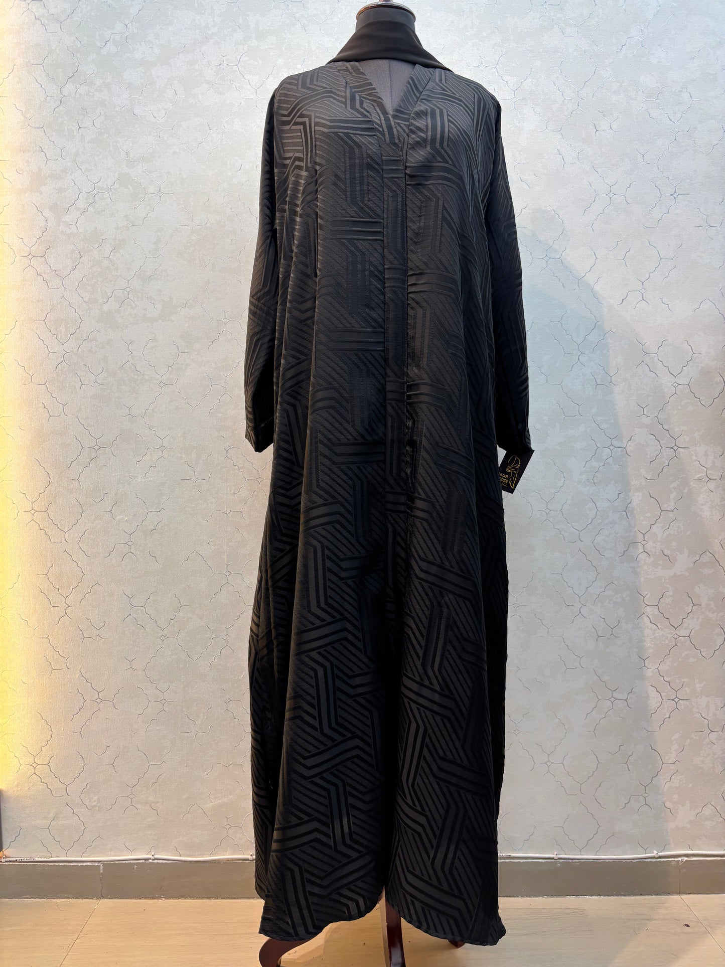 Textured Interlocking Lining Design Korean Nida Fabric Burkha