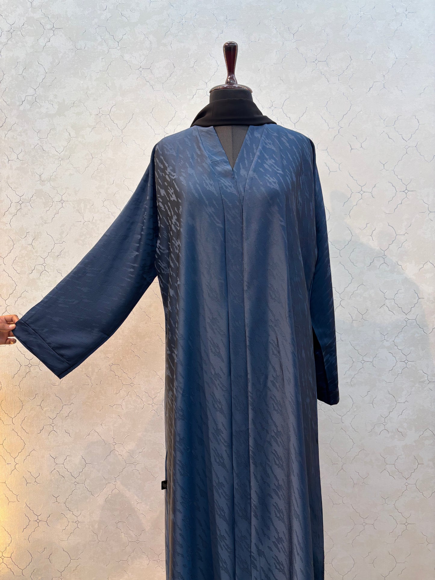 Textured Pattern Korean Nida Fabric Burkha