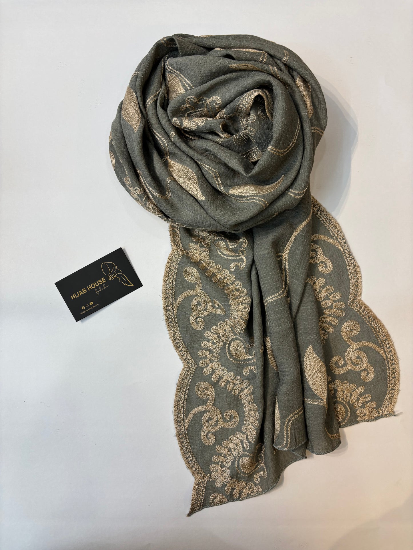 Cotton Embroidered Hijab