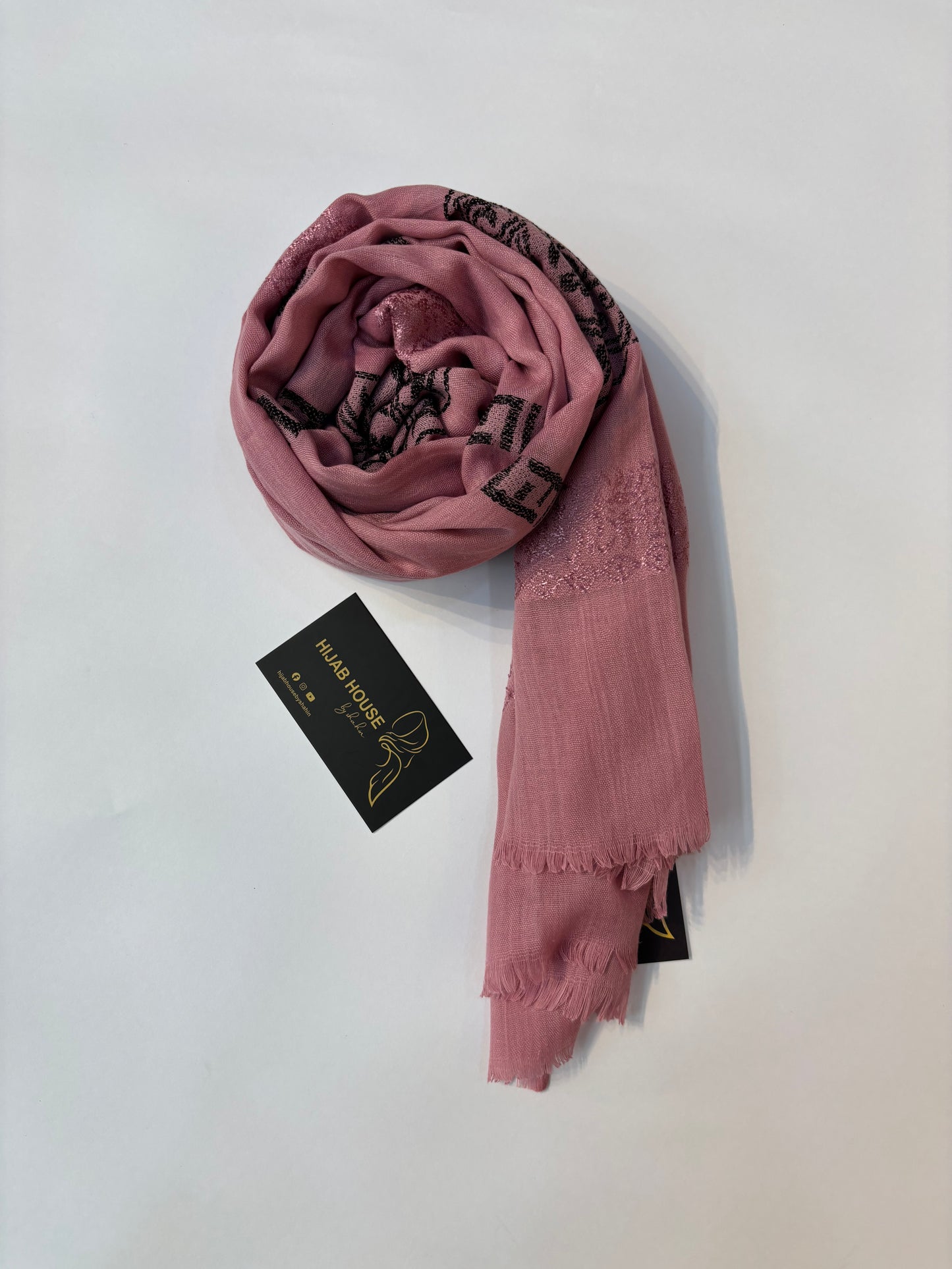 Soft Cotton Fabric Hijab Rose Pink