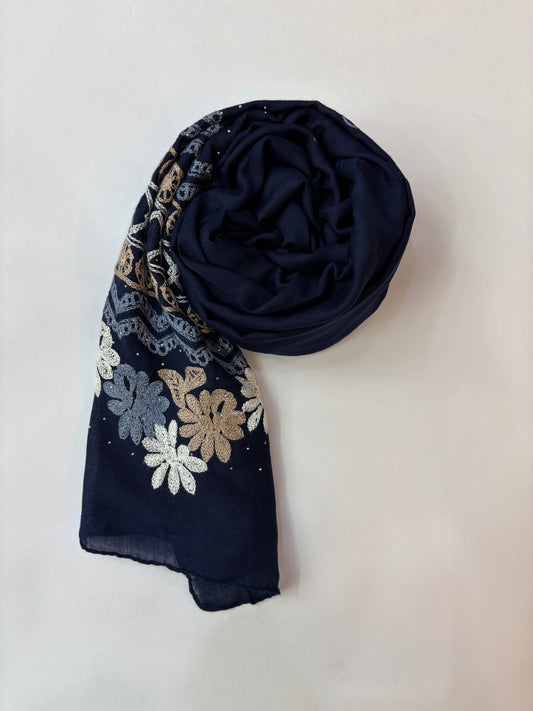 Cotton Embroidery Hijab