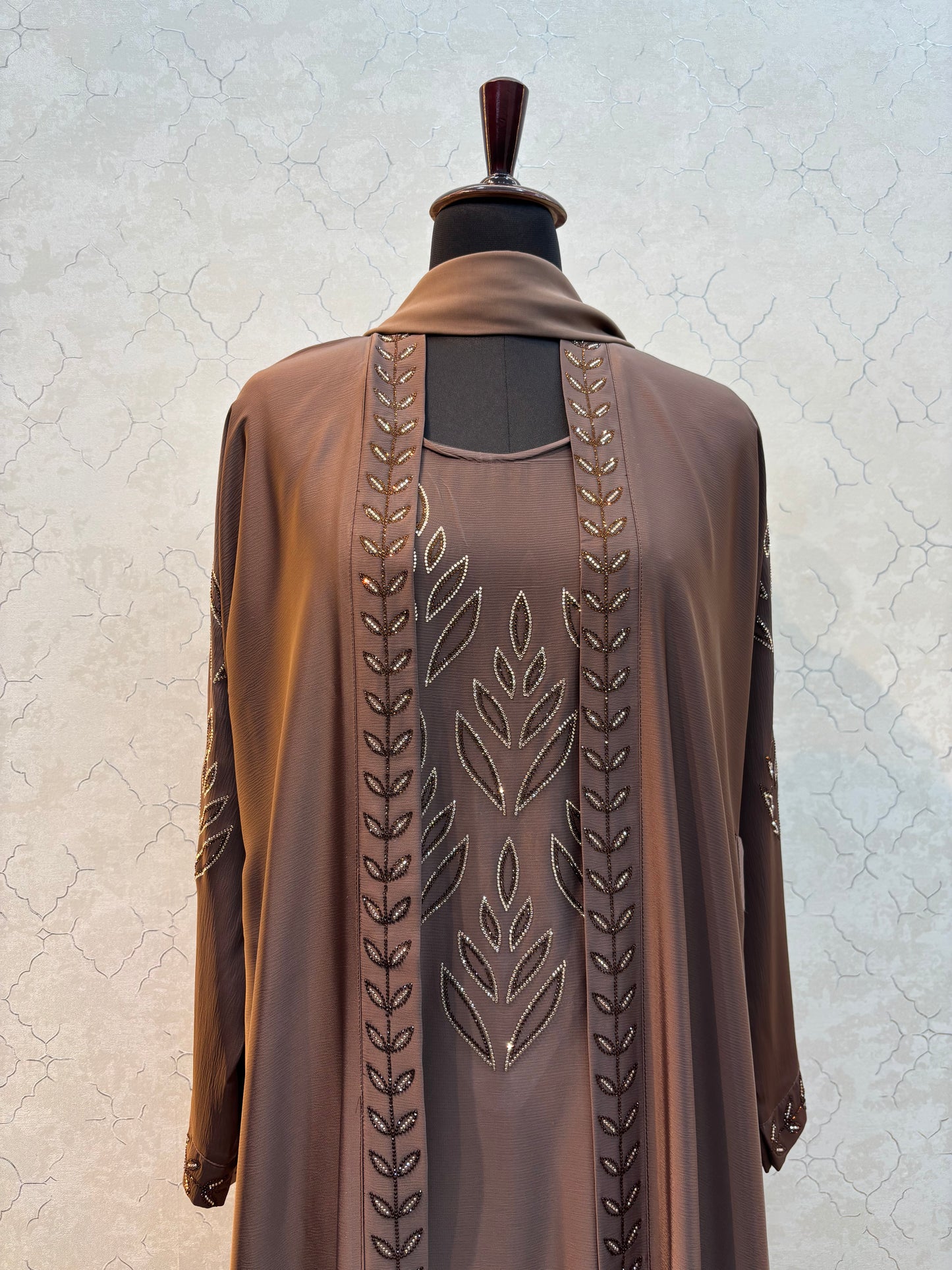 Imported Shrug Burkha with Swarovski Work