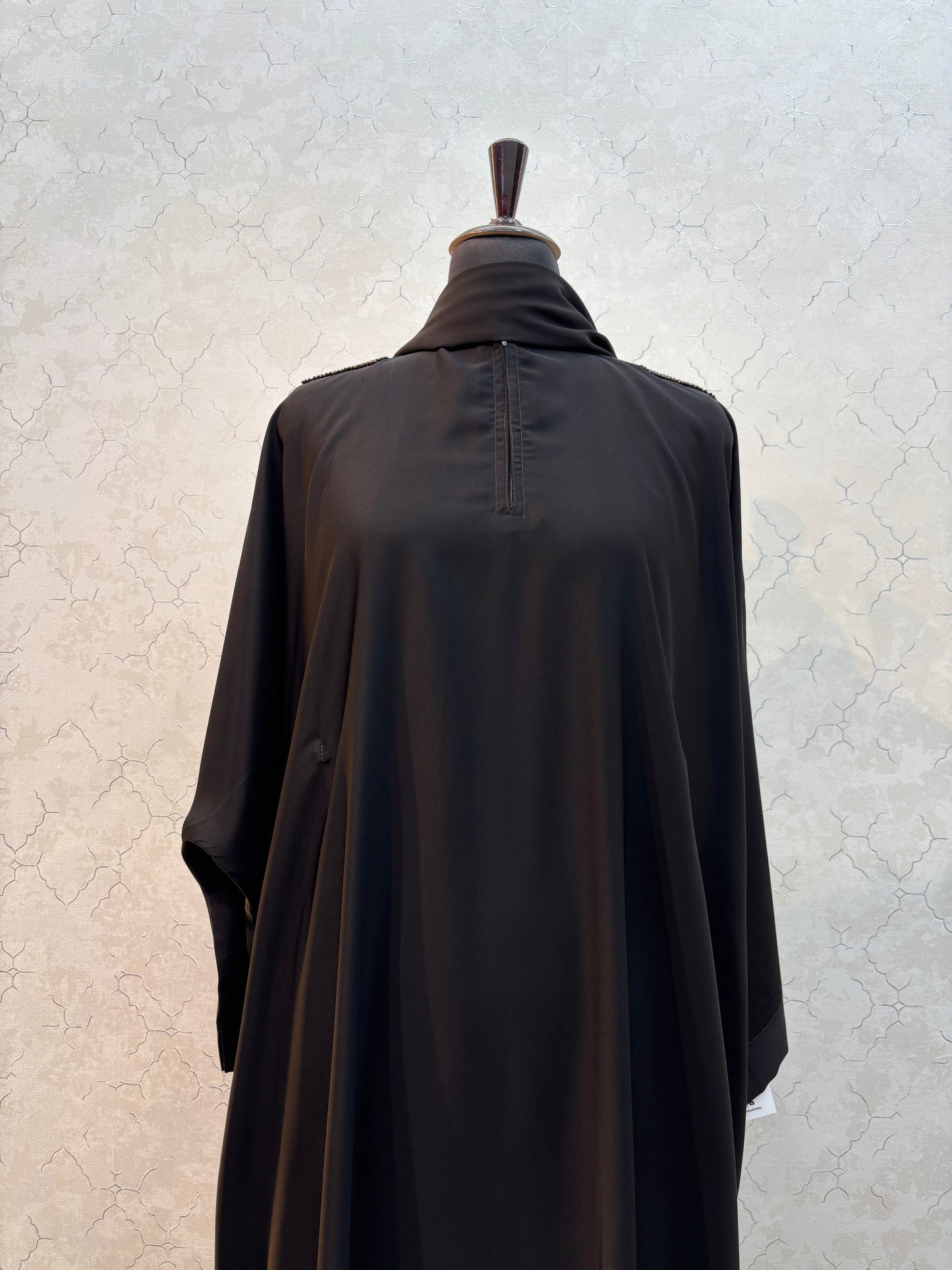 Handwork Abaya Korean Nida Fabric ( free size )