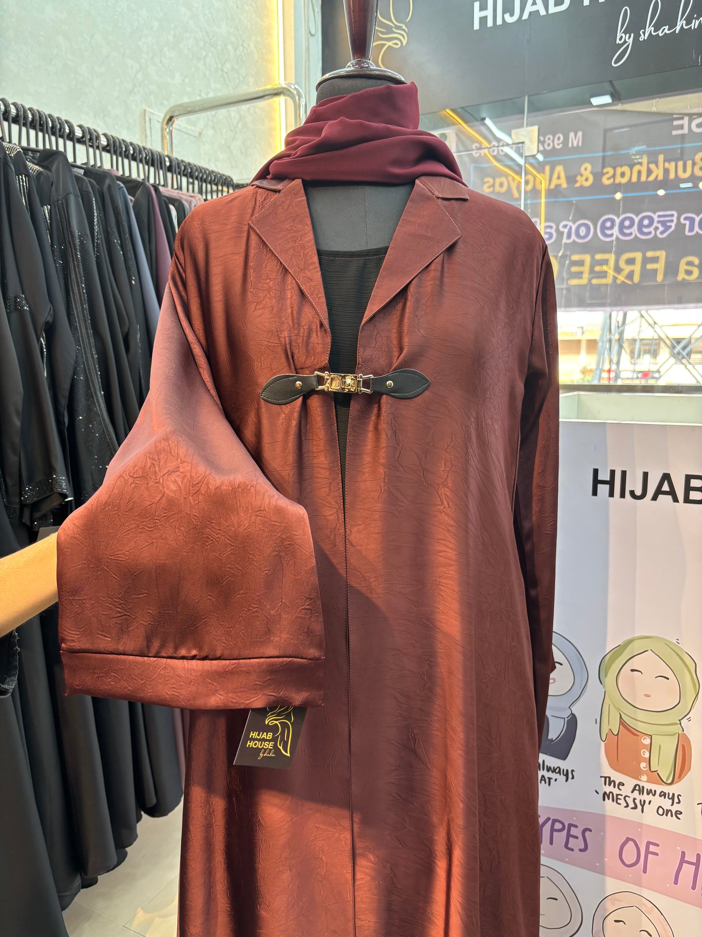 Premium Marble Fabric Imported Burkha