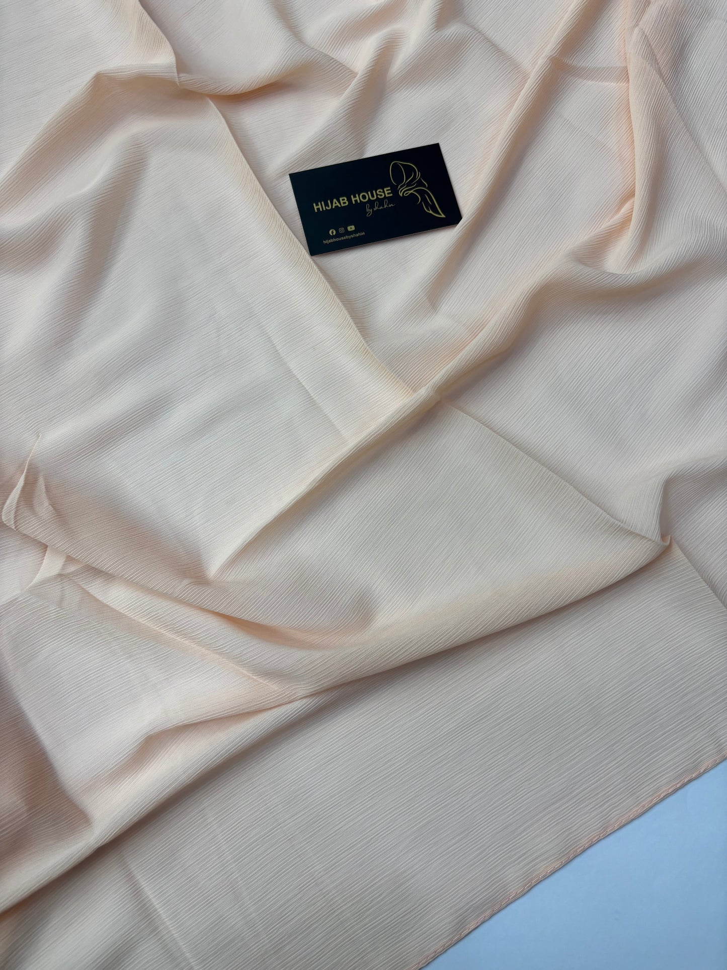 Pleated Chiffon Soft Peach