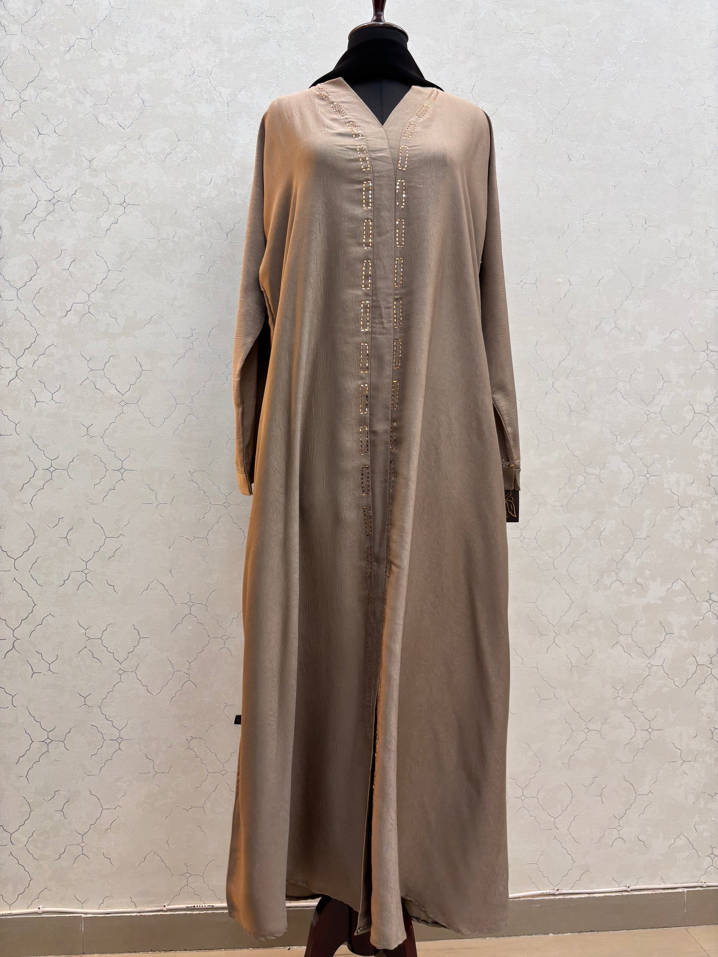 Crush Marble Flowy Fabric Burkha