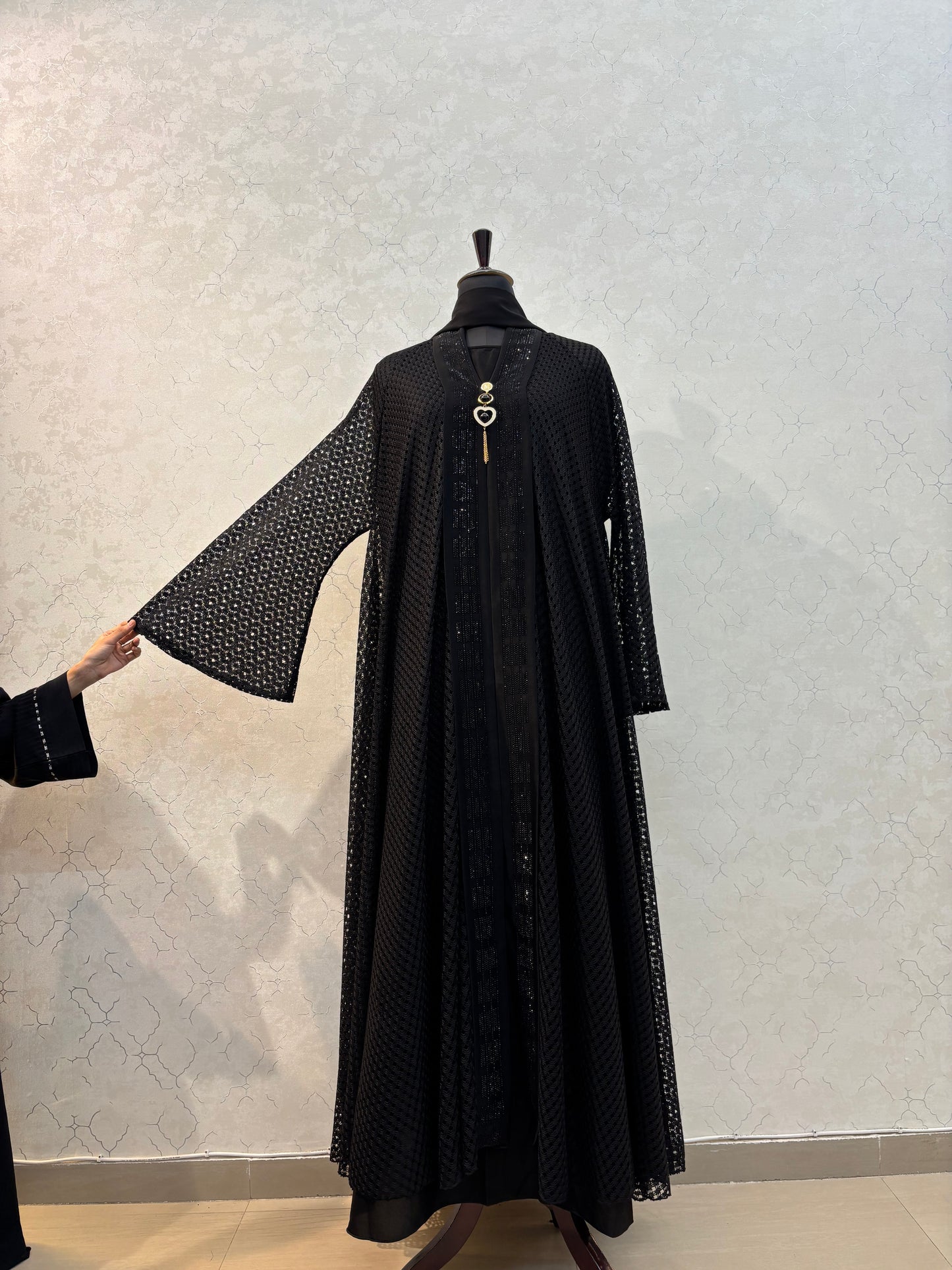 Shrug Burkha with premium textured net fabric