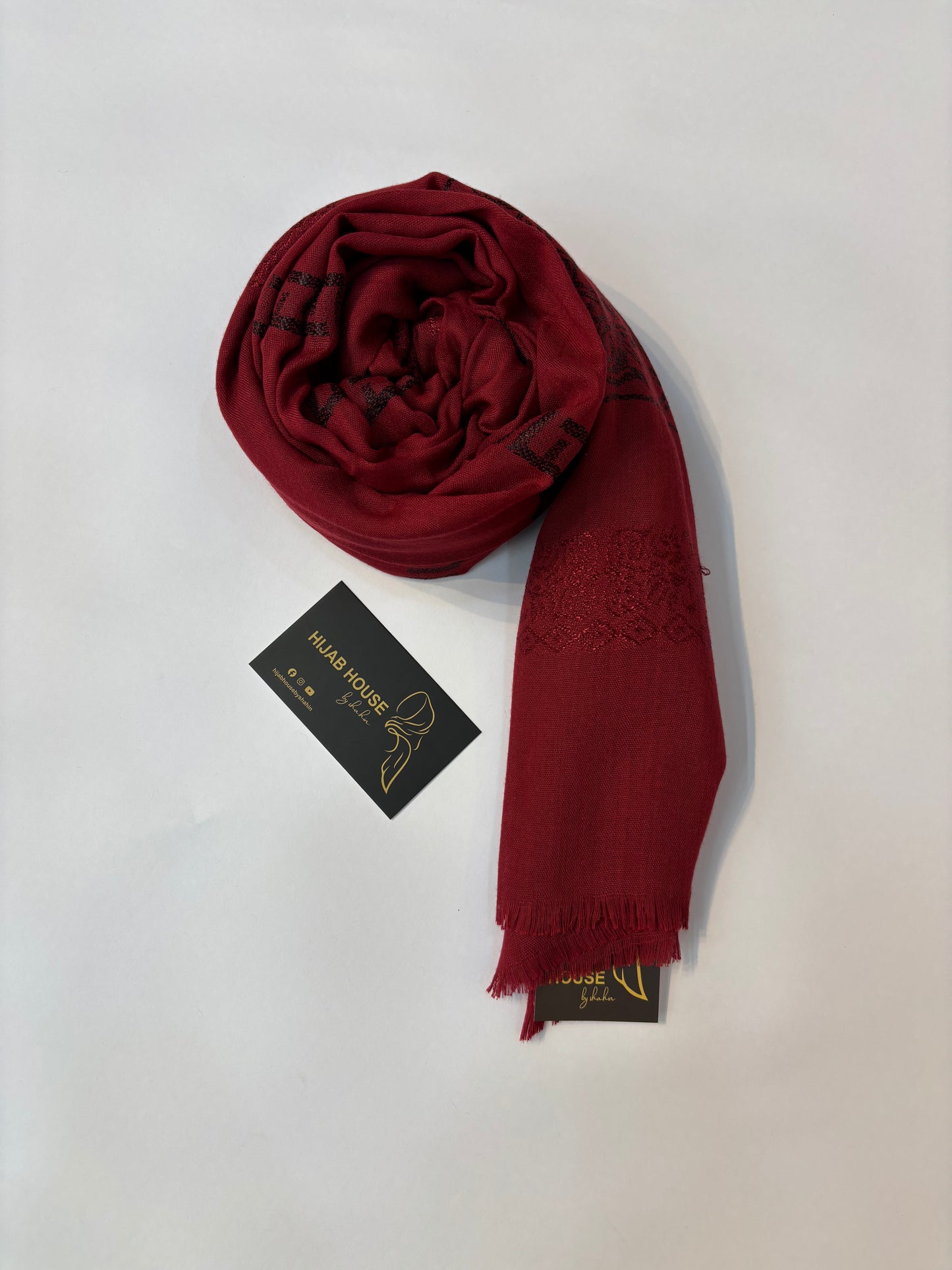 Soft Cotton Fabric Hijab Light Red