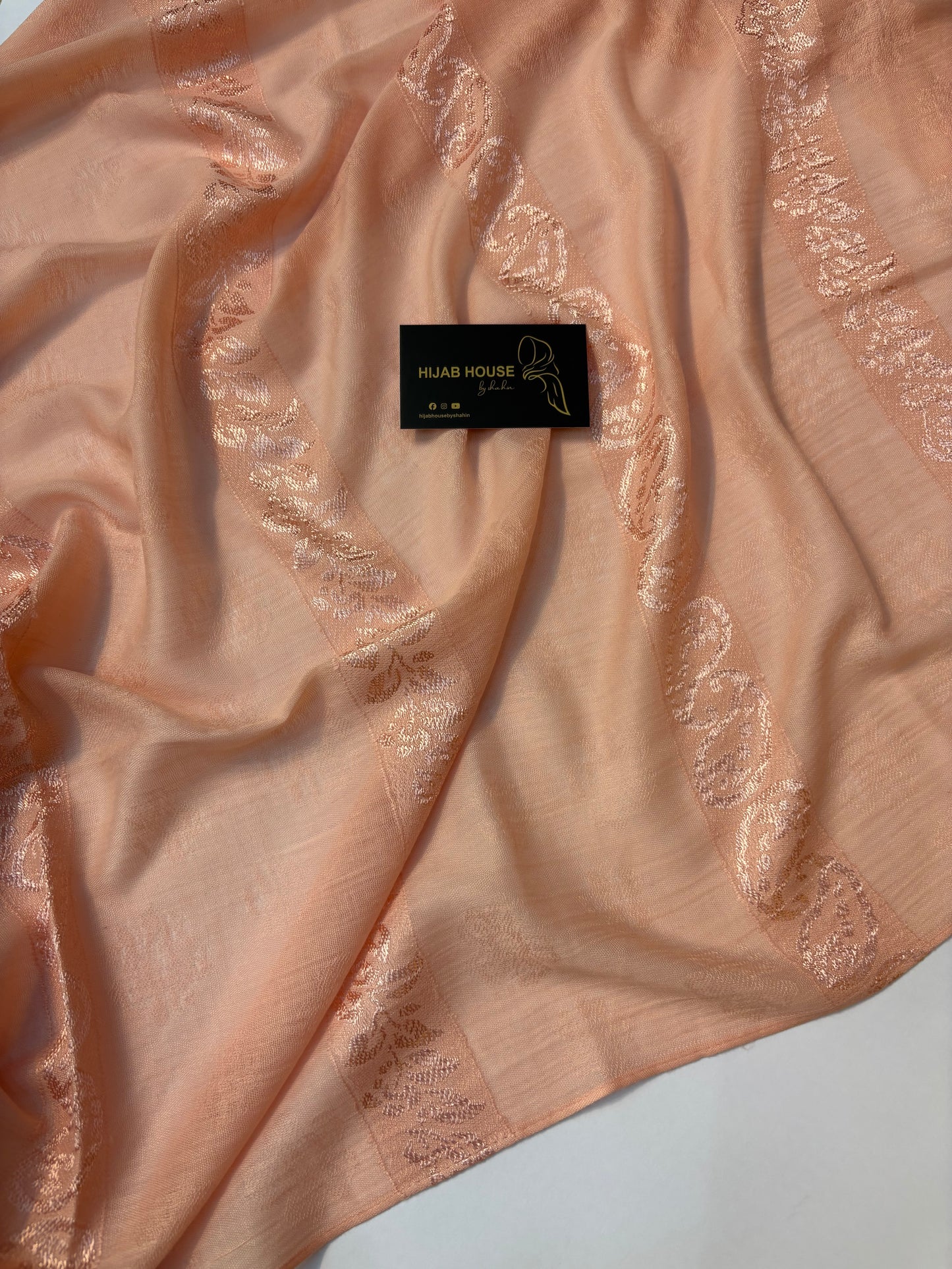 Soft Cotton Fabric Hijab Soft Peach
